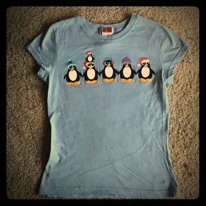 Penguin Christmas Top